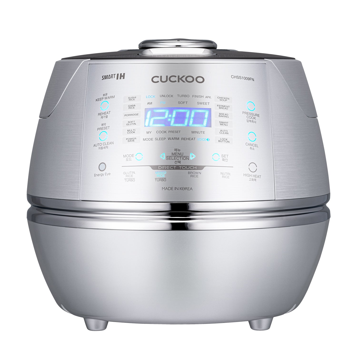 B-Ware - CUCKOO CRP-CHSS1009FN Dampfdruck-Reiskocher Rice Cooker 1,8l 10 Tassen | IH Induktions-Heiztechnik | Programmierbar | GABA-Reis | DSP-Technologie | Sicherheitsdampfventil